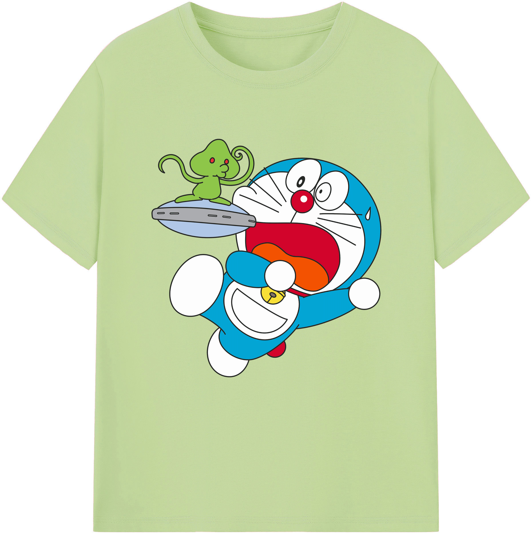 （画像用） ドラえもん Doraemon 綿100％半袖Tシャツ（フロントプリント）